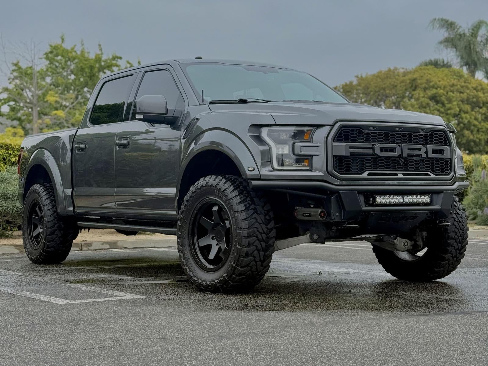 Ford Raptor exterior, washed and detailed to a clean, glossy finish